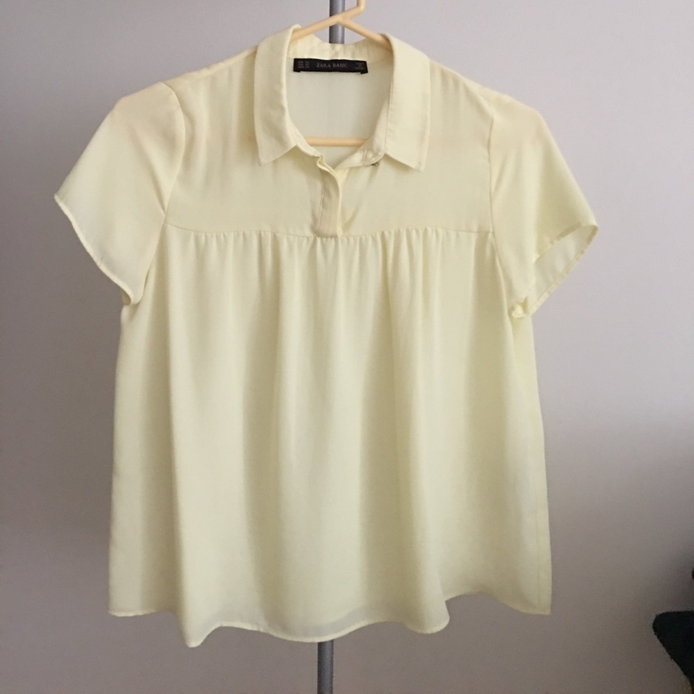 Yellow Zara top