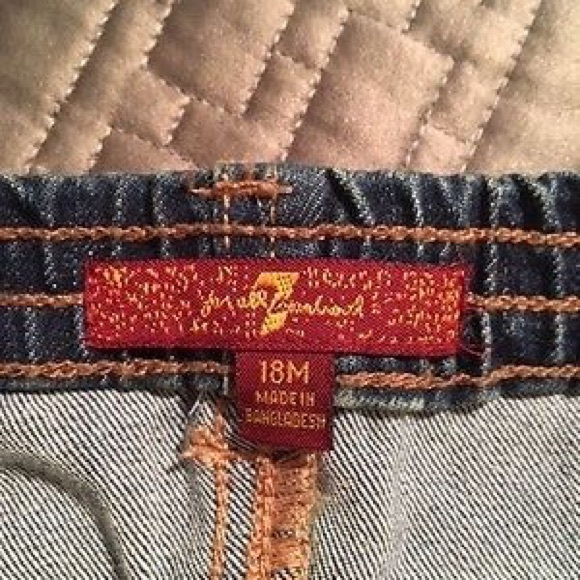 7 For All Mankind Outfit: Jeans 18mo, Top 24 mo - Picture 5 of 7