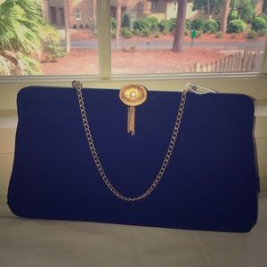 Vintage Handbag with Gold and Rhinestone Detail