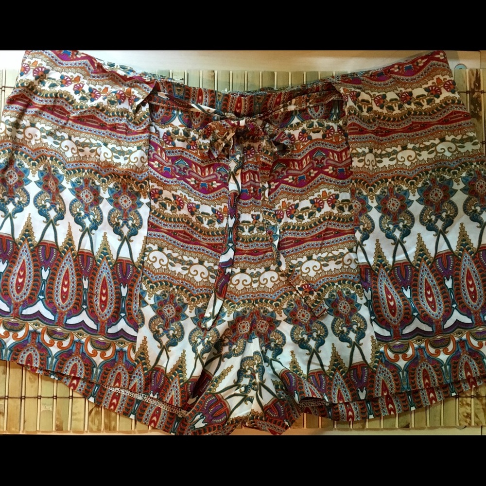 India Inspired Cotton Shorts