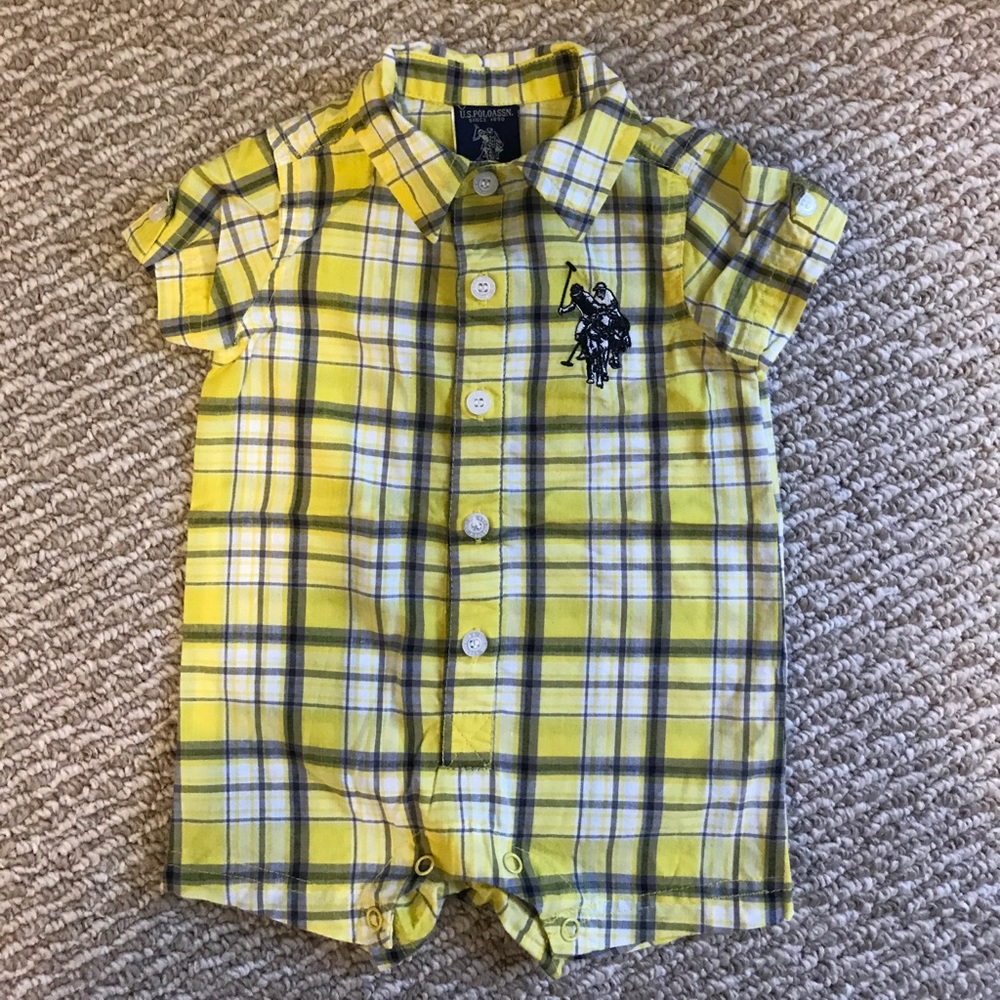 U.S. Polo Association Baby Boys Romper