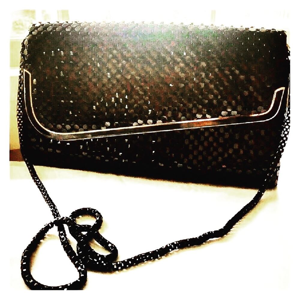 Vintage Black and Gold Handbag