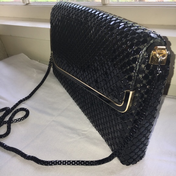 Vintage Black and Gold Handbag - Picture 2 of 2