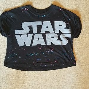 Star wars splatter paint crop top