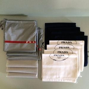 PRADA Authentic Dust Bags LOT 11 Pieces