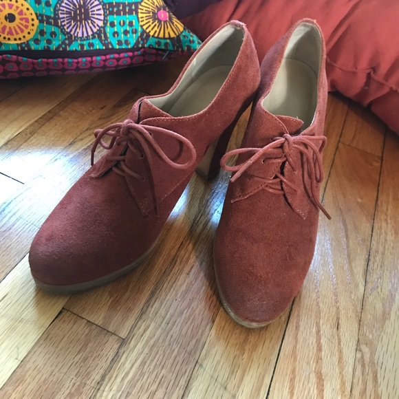 Talbots Shoes - Talbots Suede Oxford Heels