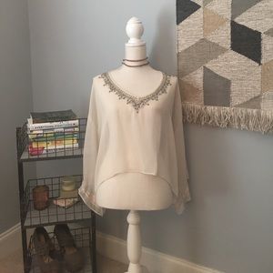 Bohemian sheer top