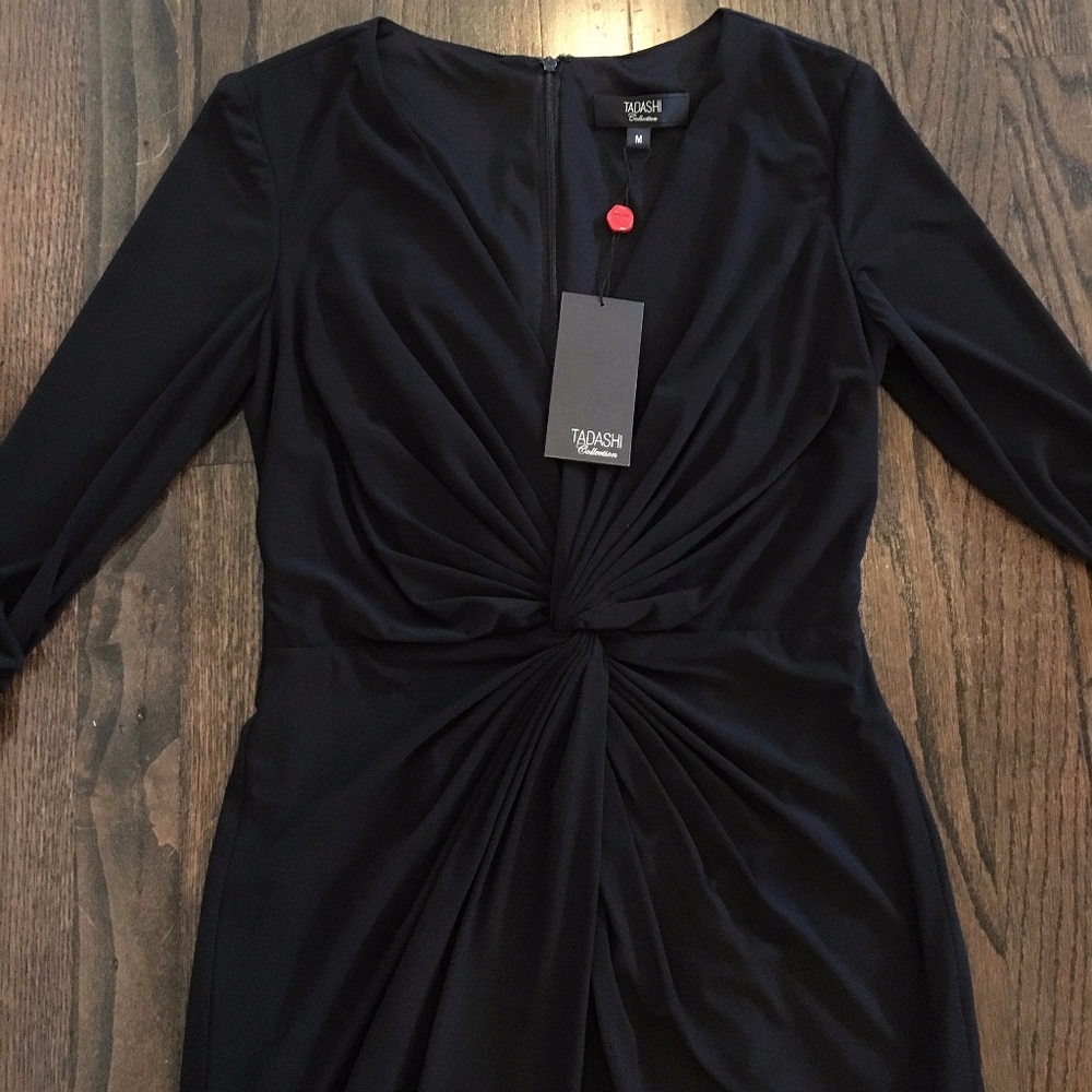 Tadashi Shoji Collection S Draped Ruched Dress