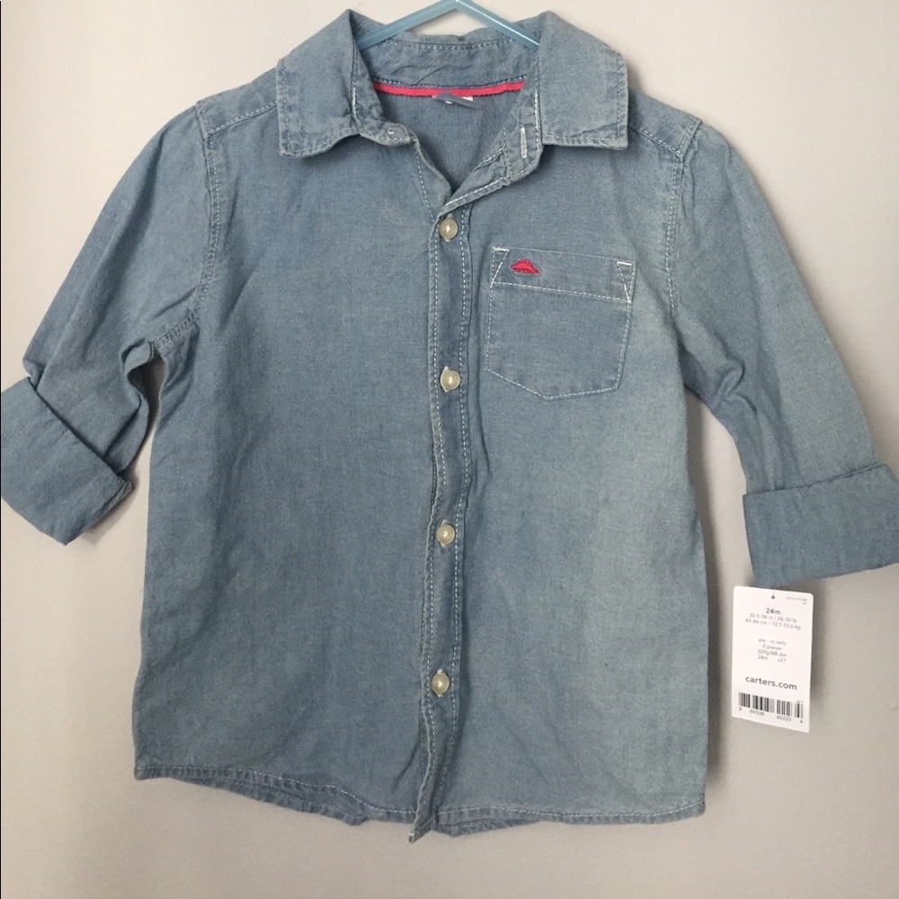 Carters button down denim shirt