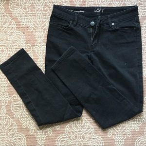 LOFT Black Curvy Skinny Jeans - 2P