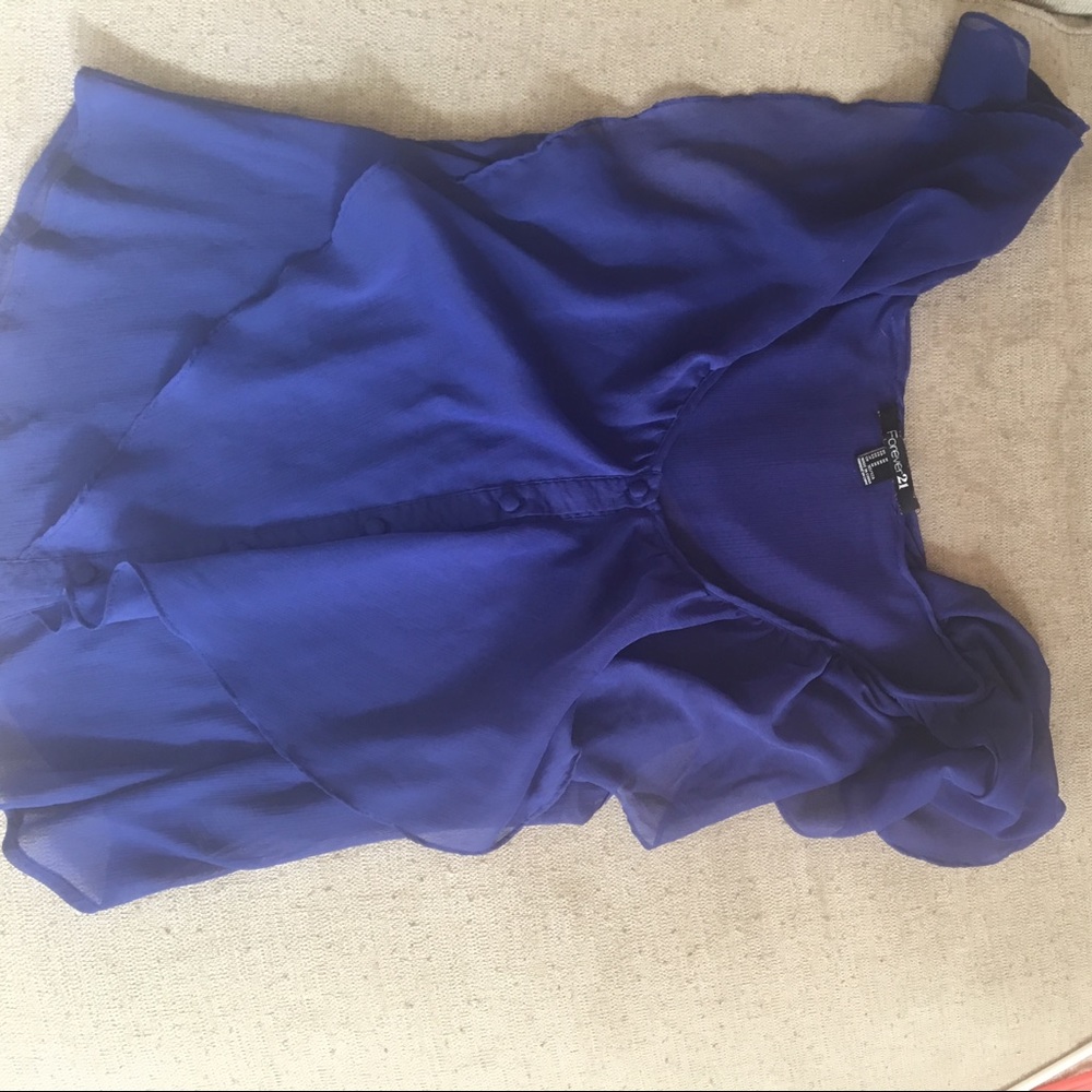 Blue Short sleeved blouse