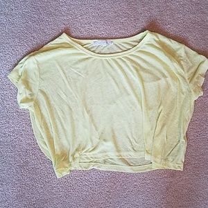 Neon yellow crop top
