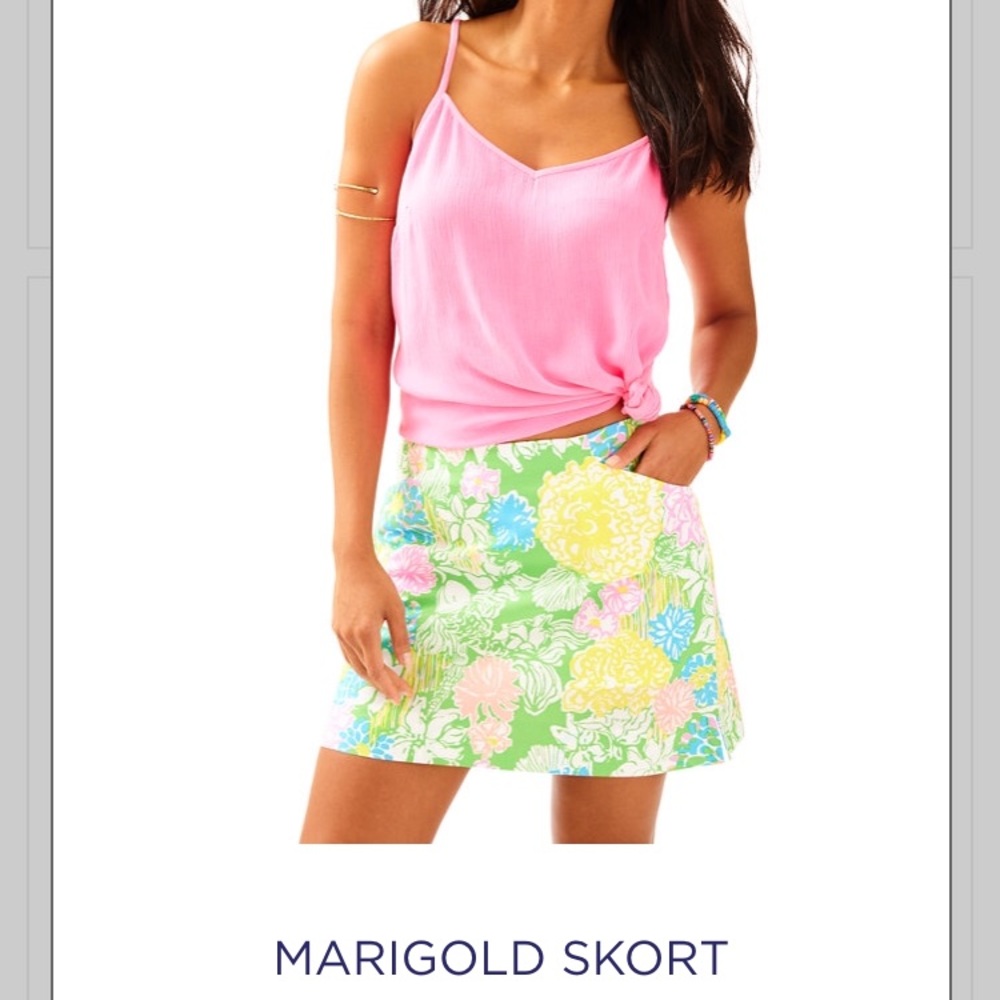 Lilly Pulitzer Marigold Skort - Size 4 NEW W TAGS