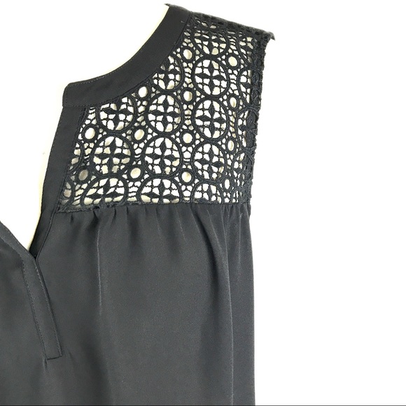 DR2 by Daniel Rainn - Sleeveless Lace Yolk Blouse - Picture 2 of 7