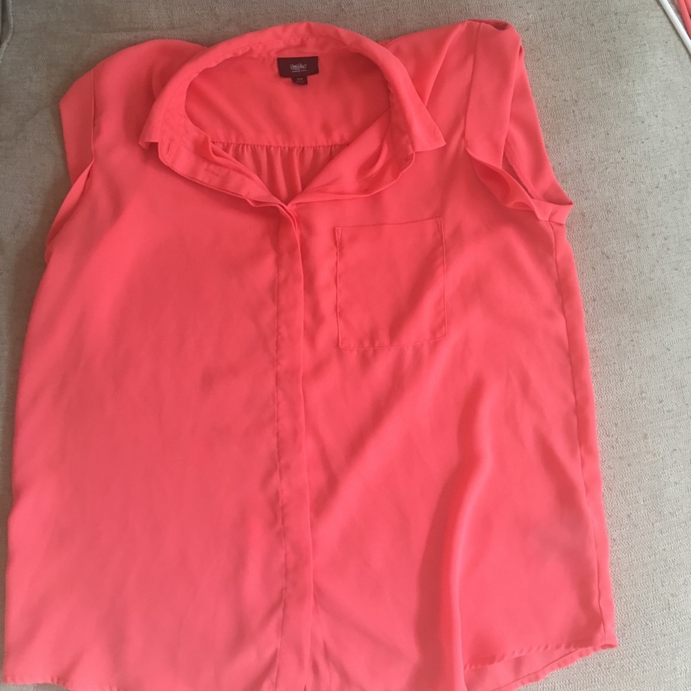 Coral Short sleeved blouse