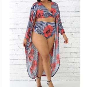 3 piece swimsuit set