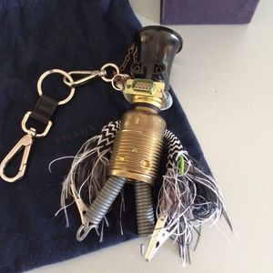 Authentic PRADA Robot Keychain with Bag & Box