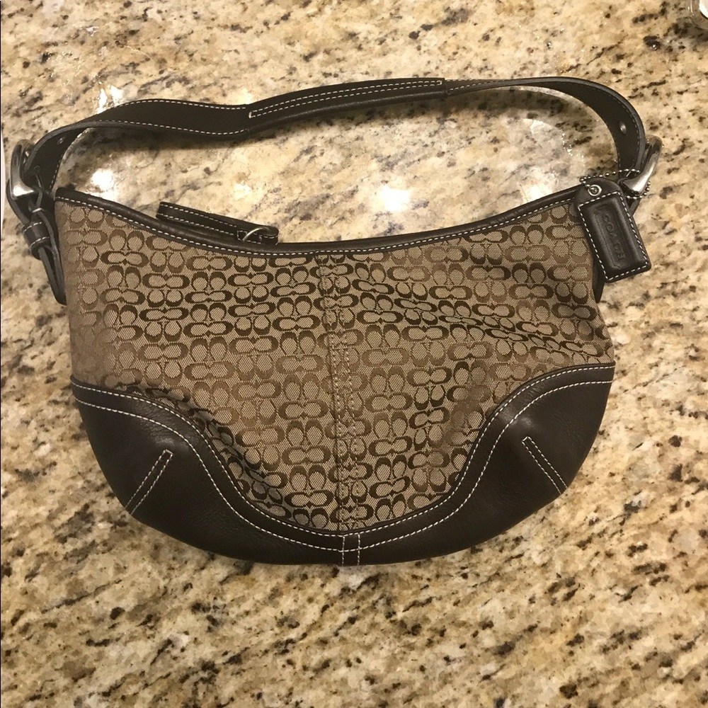 Coach Brown logo purse