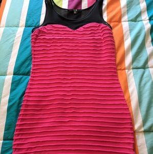 Body Con Dress with Mesh