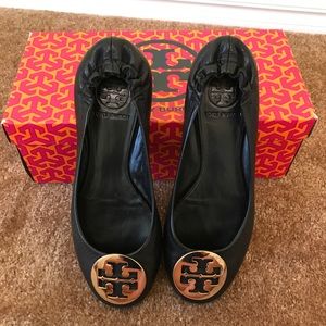 Tory Burch Leather Reva Flats