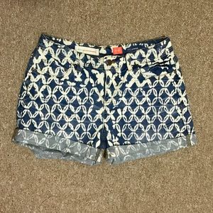 Anthropologie Pilcro Hyphen Patterned Denim Shorts