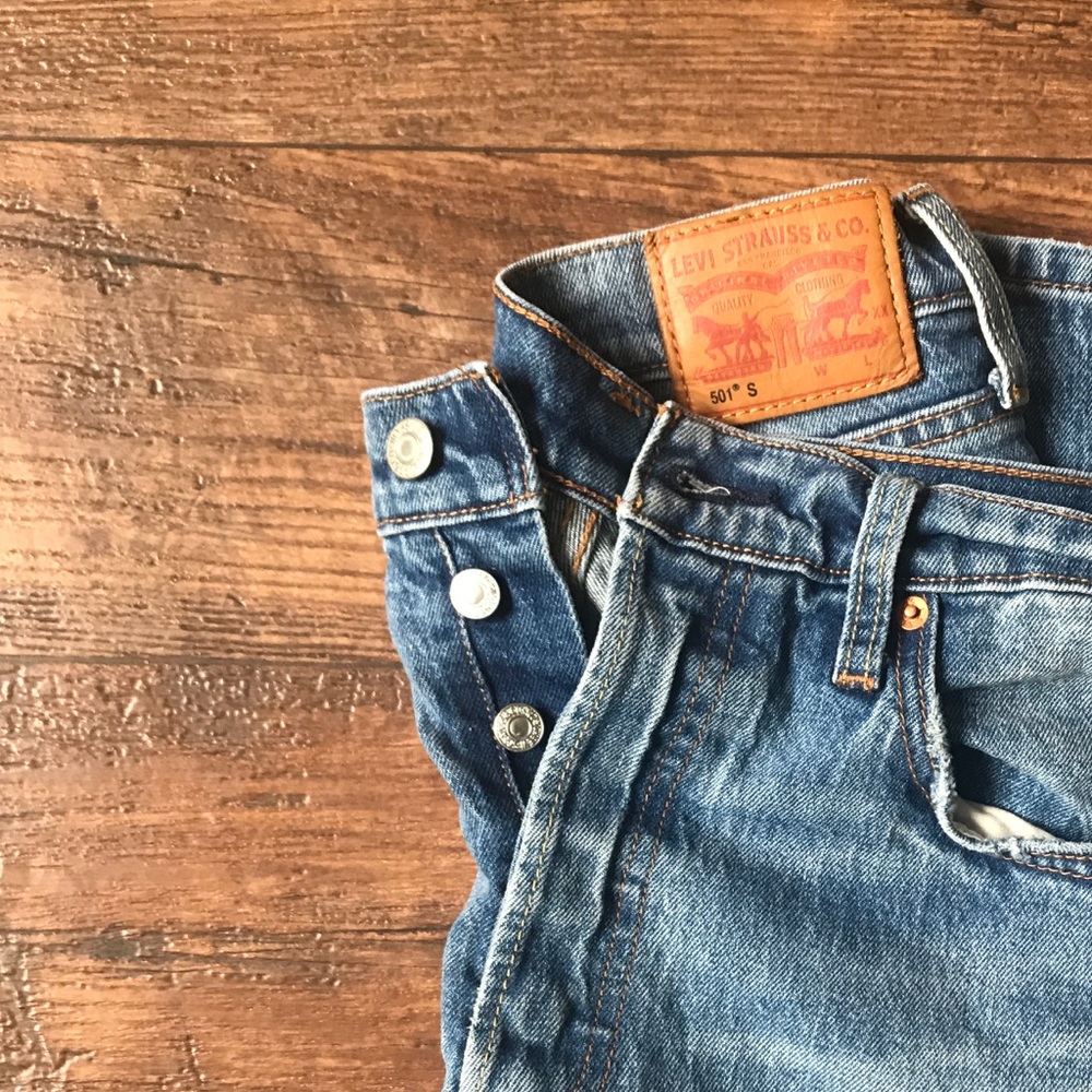Levi's 501 skinny in post modern blues
