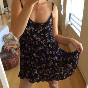 Brandy Melville Jada dress in navy floral