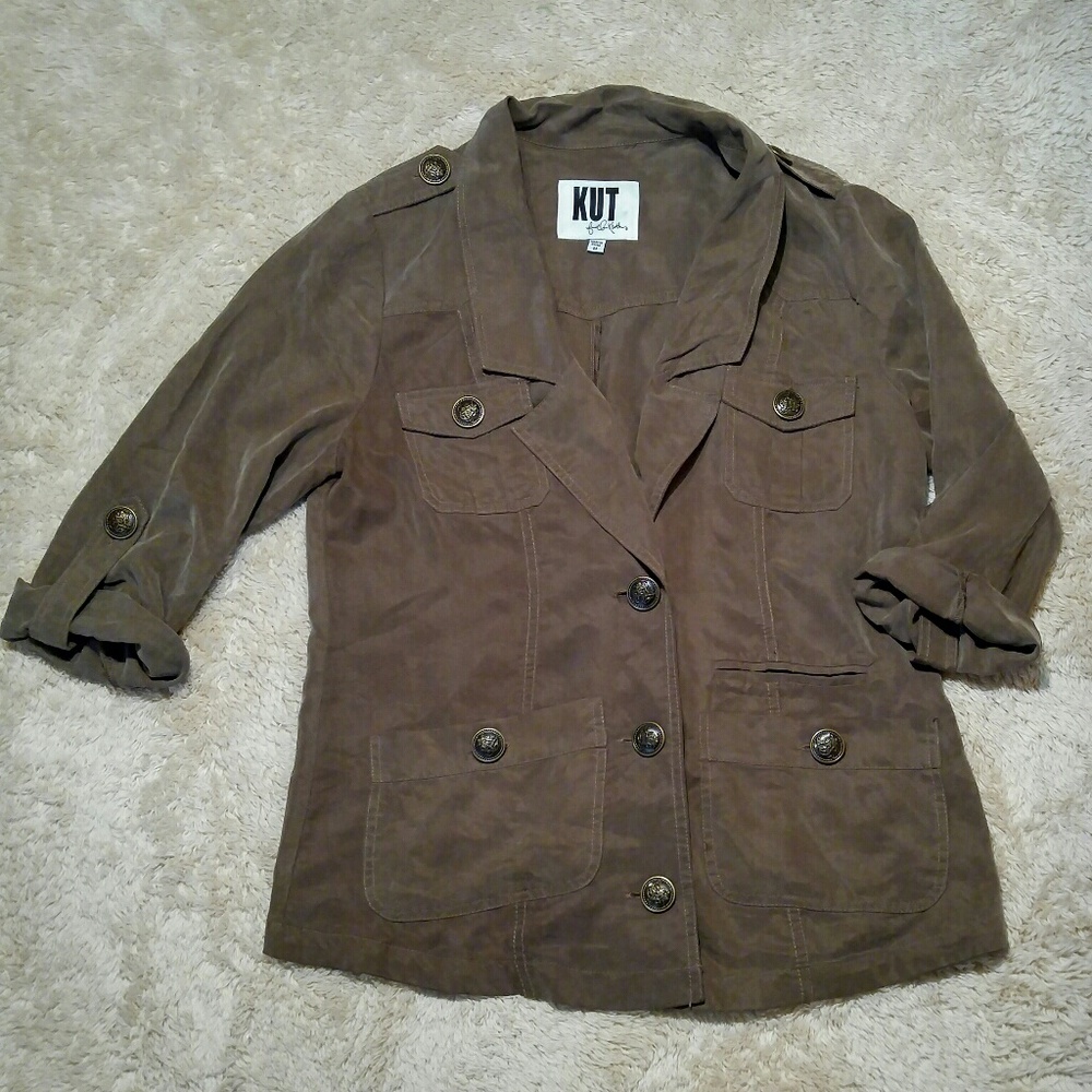 Kut From The Kloth Roll Sleeve Light Jacket