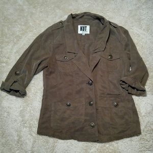 Kut From The Kloth Roll Sleeve Light Jacket