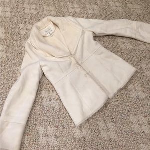White jacket with fur fir inside, size s