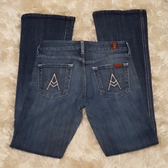 7 For All Mankind 'A Pocket' Flare Jeans, Size 25 - Picture 1 of 8