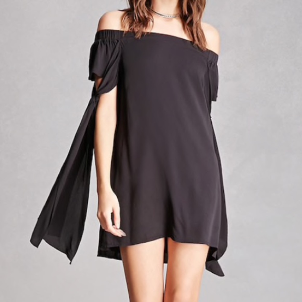 Off the shoulder mini dress