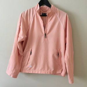 Adidas Pink Half-Zip Pullover Windbreaker