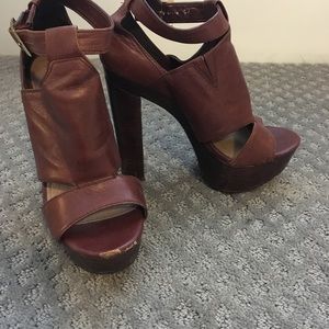 Jessica Simpson Leather Platform Sandals