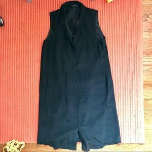 Jcrew silk shirt dress sleeveless size xs