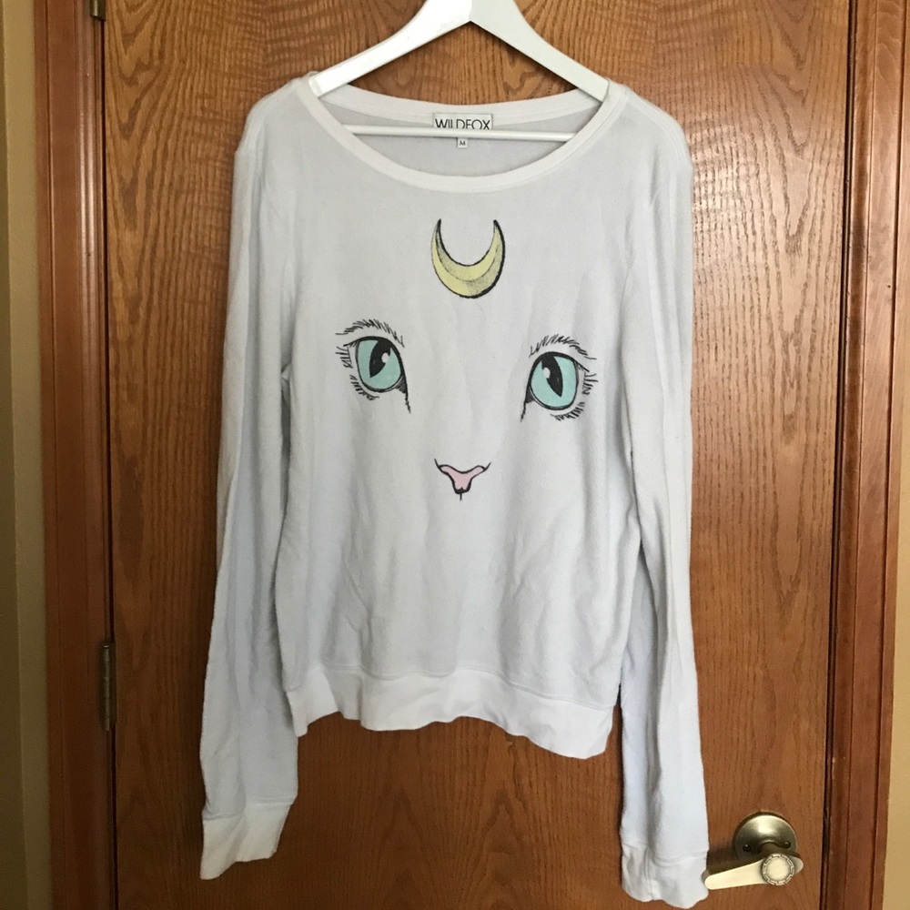 Wildfox Sweater Jumper Sailor Moon Cat and Moon