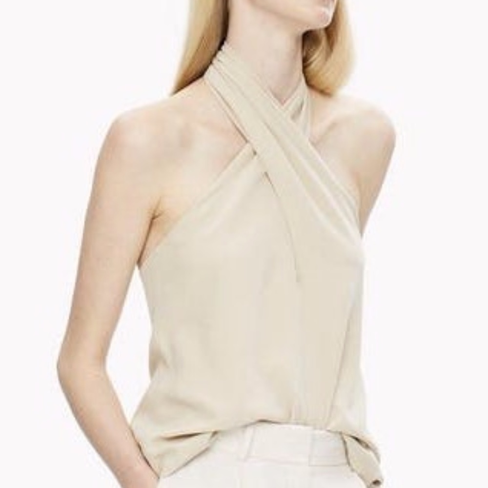 Theory Silk Cross Top