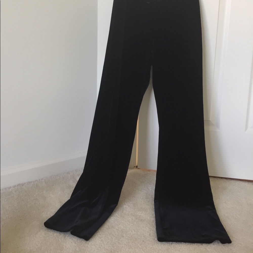 Velvet black 2 piece outfit