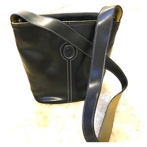 Black bucket style bag