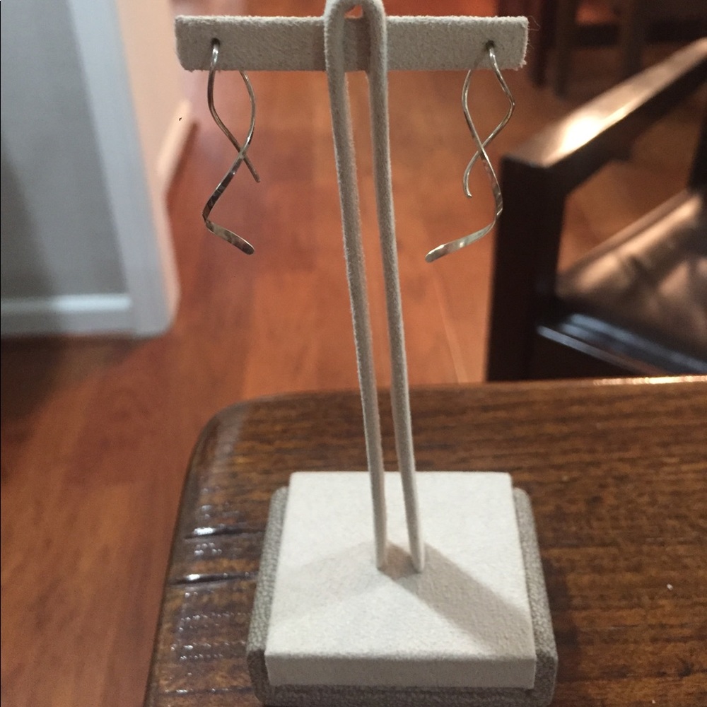 Silver Threader Earrings - image 1