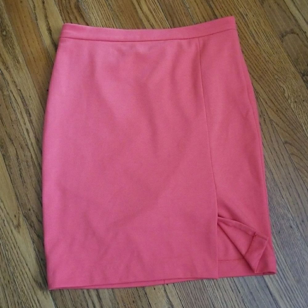 Salmon/Pink Pencil Skirt - The Limited