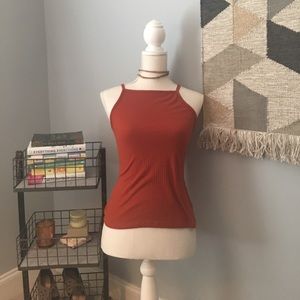 High neck tank top