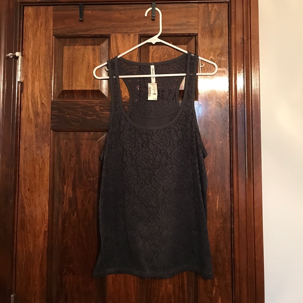 Aeropostale XXL dark gray lace Tank