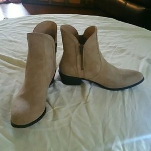 Beige Booties