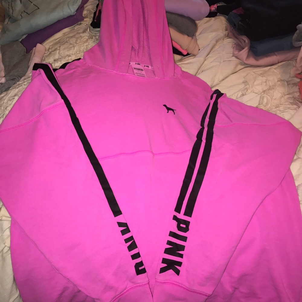 Hot pink hoodie