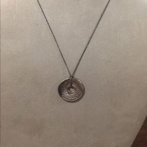 Silver necklace "Embrace Life"