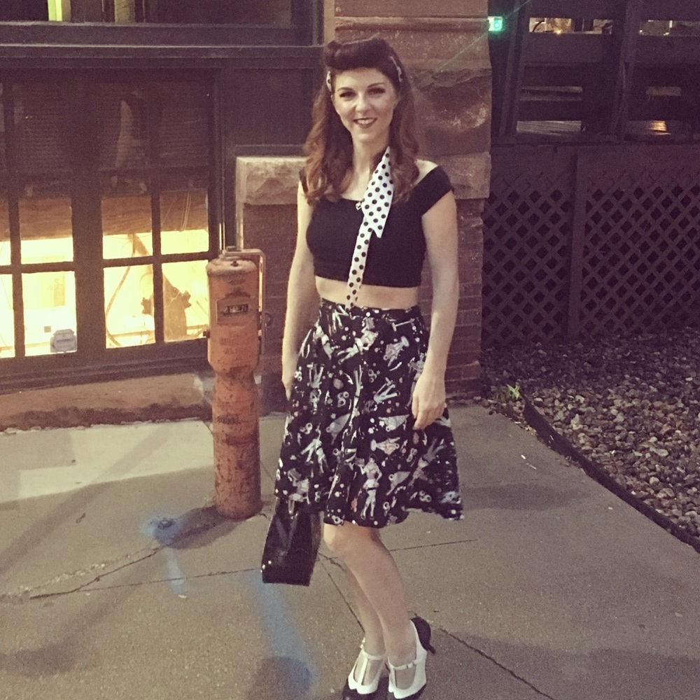 Hell Bunny Zombie Diner skirt