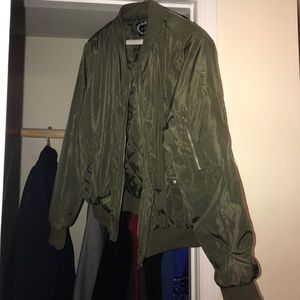 Forest Green Bomber Jacket
