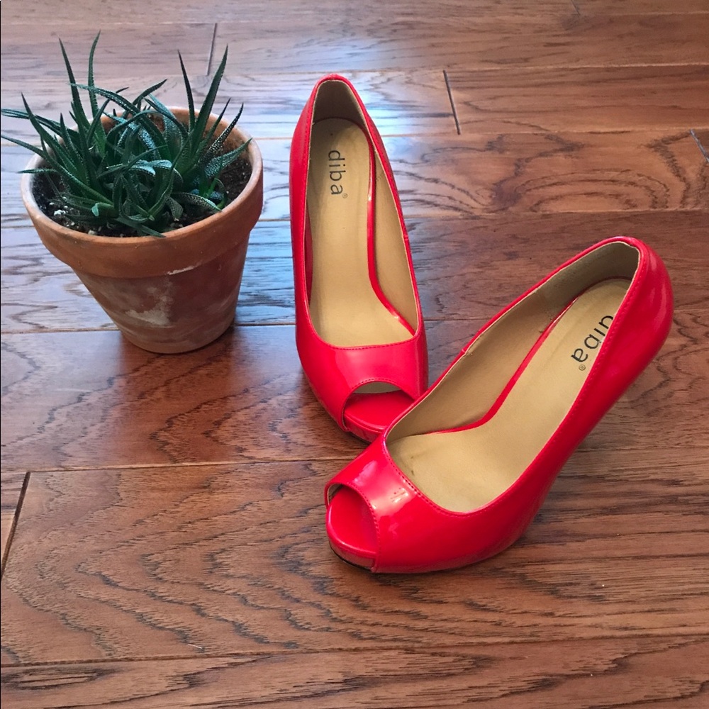 Diba Shoes Red Pumps