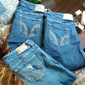 Bundle of 3 hollister jeans juniors size 5